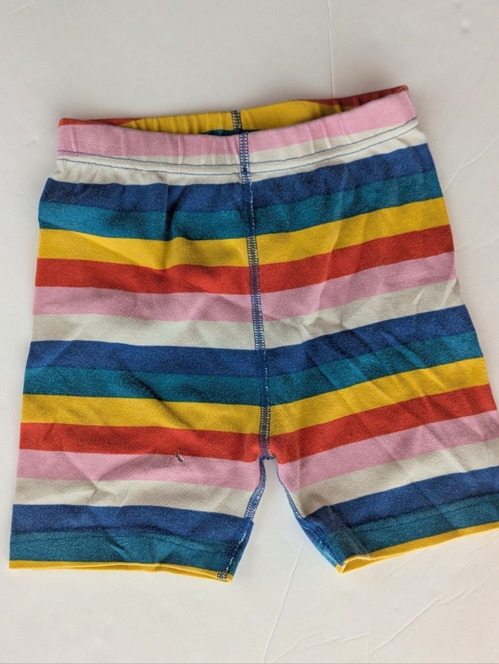Hanna Andersson Rainbow Stripe Pajama Shorts 8 Girls